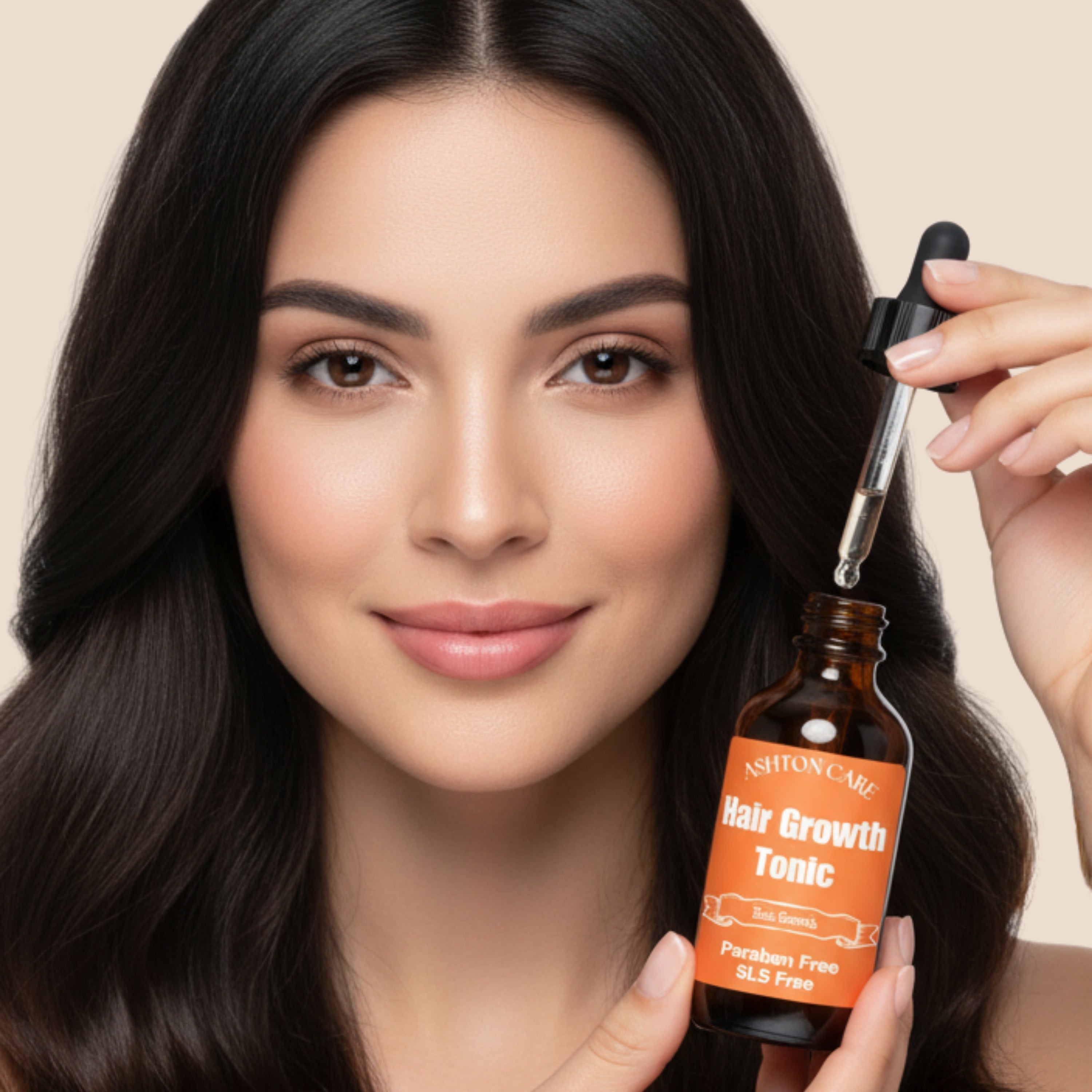 Hair Growth Tonic with Caffeine & Biotin – Lightweight Leave-In Scalp Treatment, 4 oz