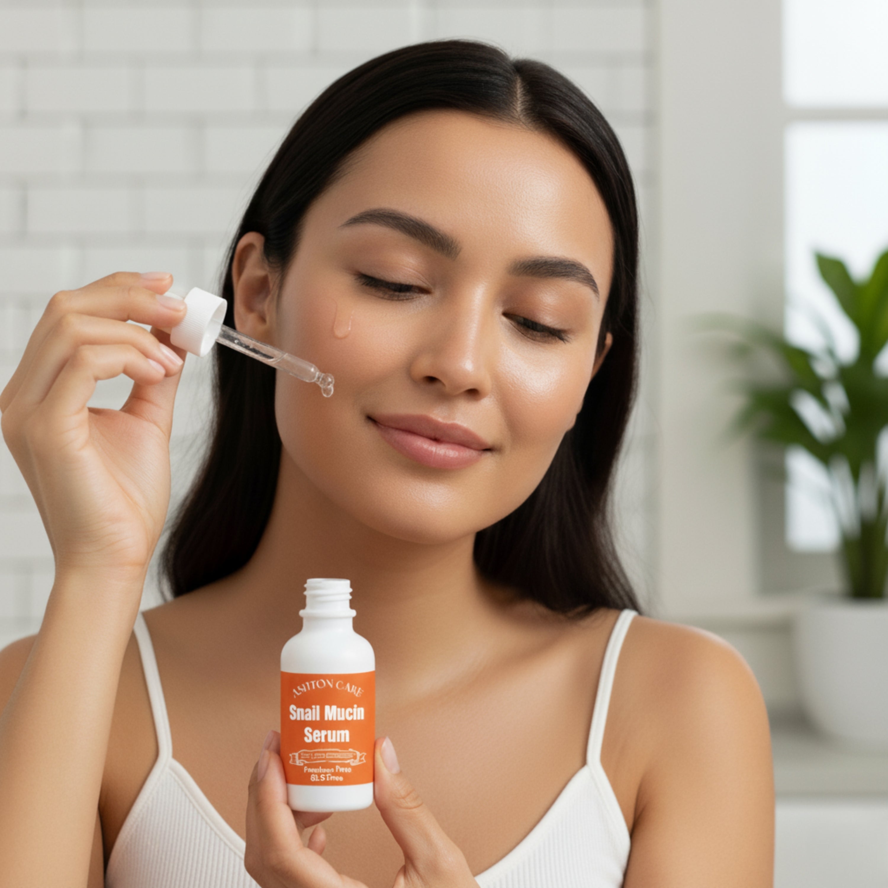 Snail Mucin Serum for Face – Hydrating & Repairing with Collagen & Centella, 1 oz